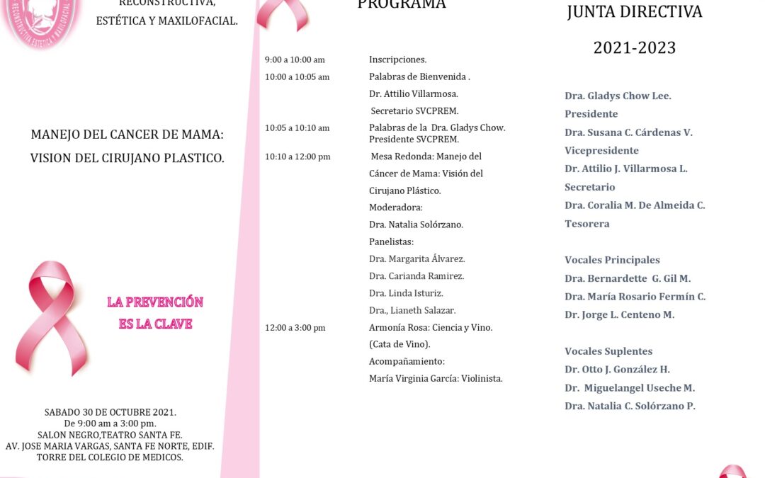 Invitación Evento Armonía Rosa: Ciencia y Vinos, Sábado 30 de Octubre.
