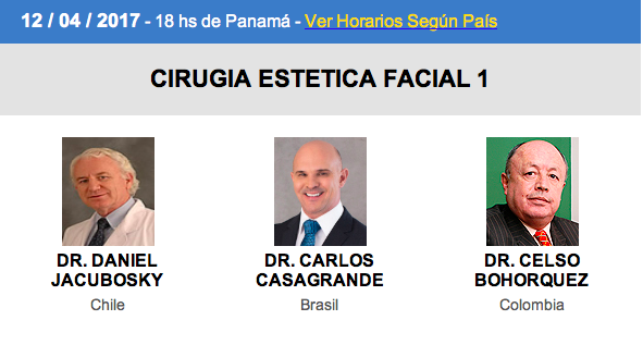 Ciclo de Videoconferencias FILACP: Cirugía Estética Facial 1, 14 de abril, 7:00 pm. (Venezuela)
