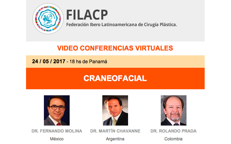 Ciclo de videoconferencias de la FILACP: CRANEOFACIAL, 24 de mayo, 7:00 pm (Venezuela).