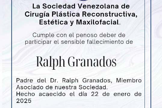 Obituario del Sr. Ralph Granados, Padre de nuestro colega y amigo Dr. Ralph Granados