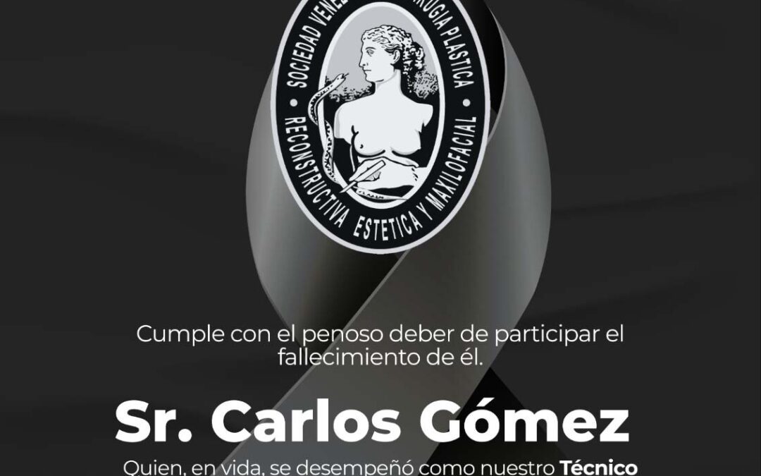 OBITUARIO DEL SR. CARLOS GÓMEZ, NUESTRO QUERIDO AMIGO Y TÉCNICO DE AUDIOVISUALES